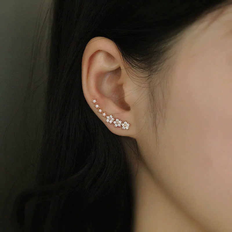 Baby Breath Diamond Stud Earrings
