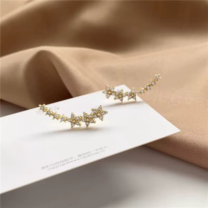 Baby Breath Diamond Stud Earrings