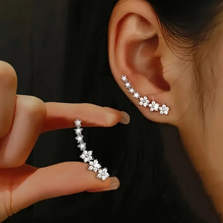Baby Breath Diamond Stud Earrings