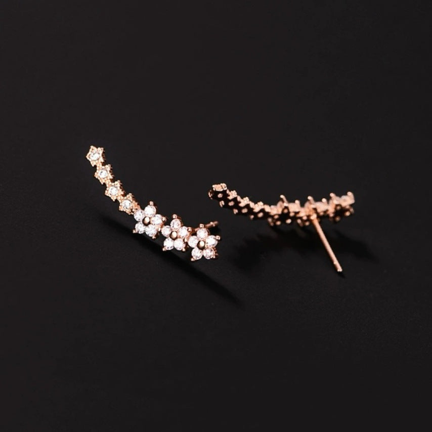 Baby Breath Diamond Stud Earrings