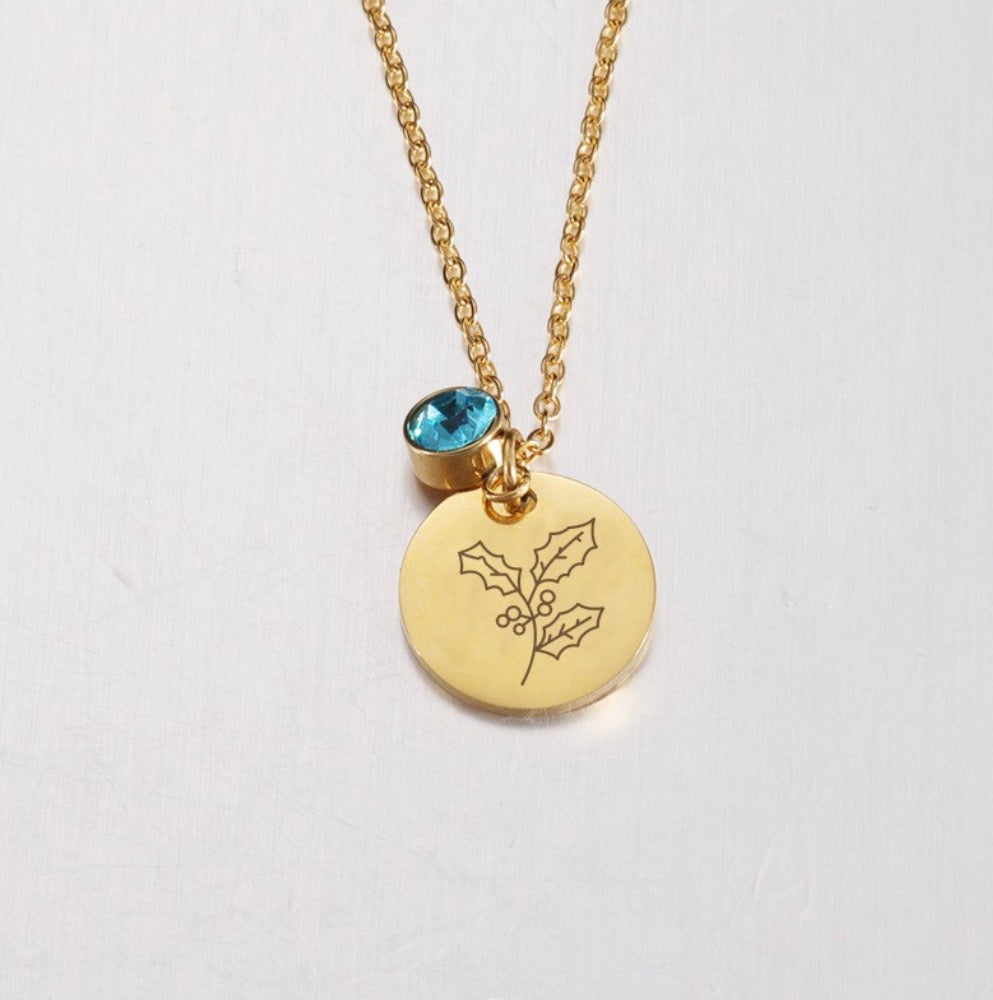 Birthstone Pendant Necklace